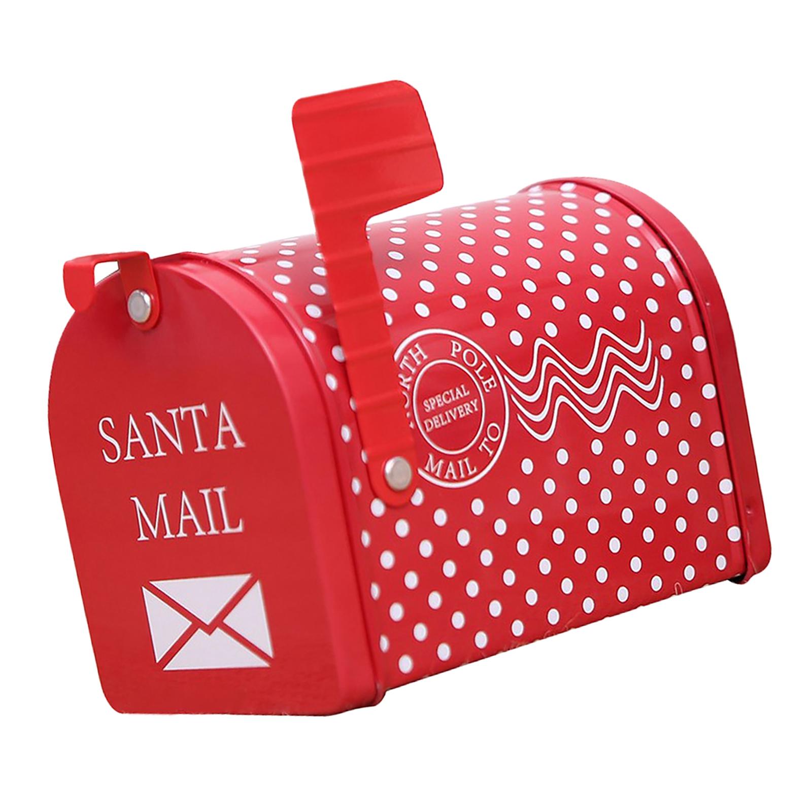 Christmas Decorations Creative Iron Mail/Letter/Post/Newspaper Holder Box Polka Dot