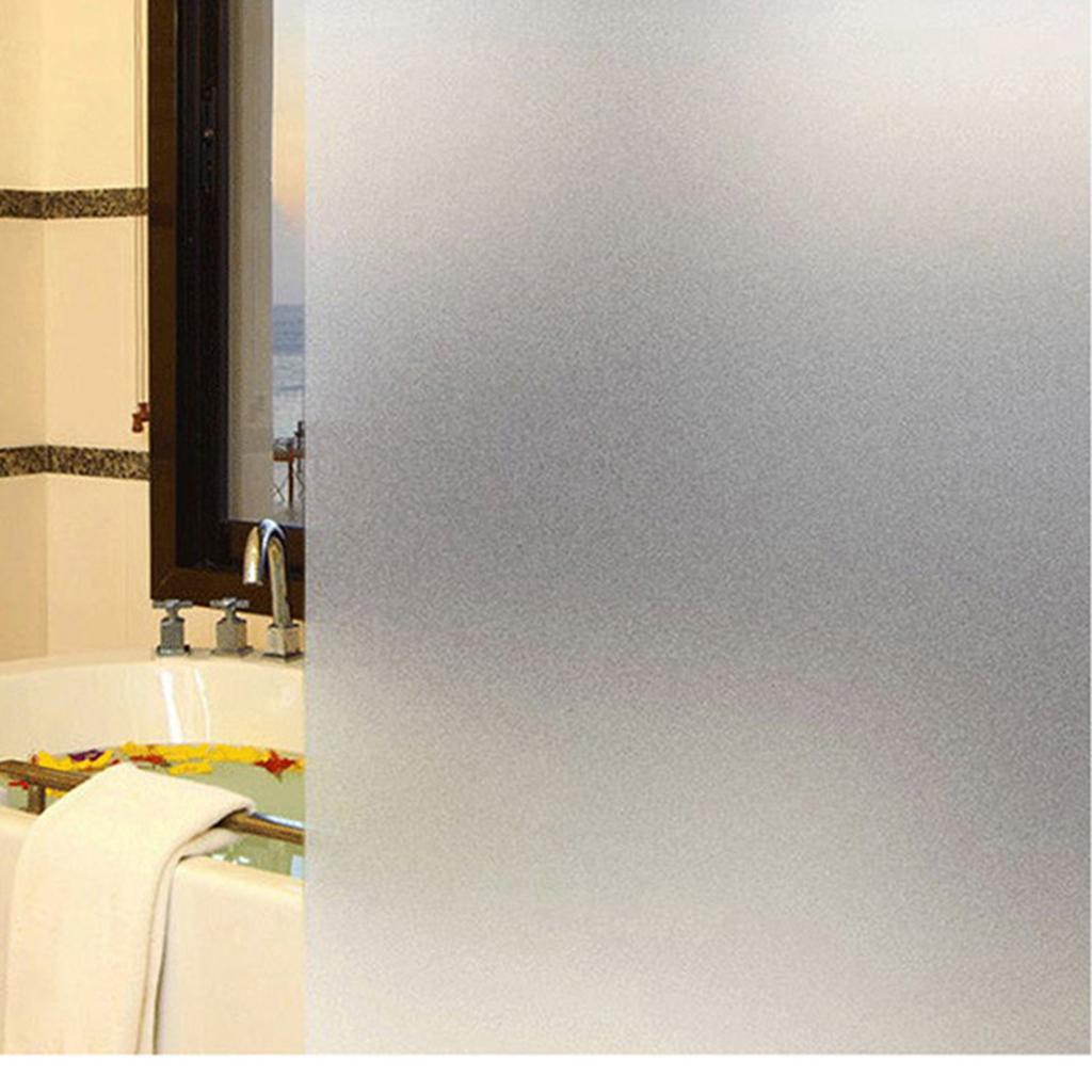 Glass Film Frosted Decorative Window Film Privacy for Home 45x200cm