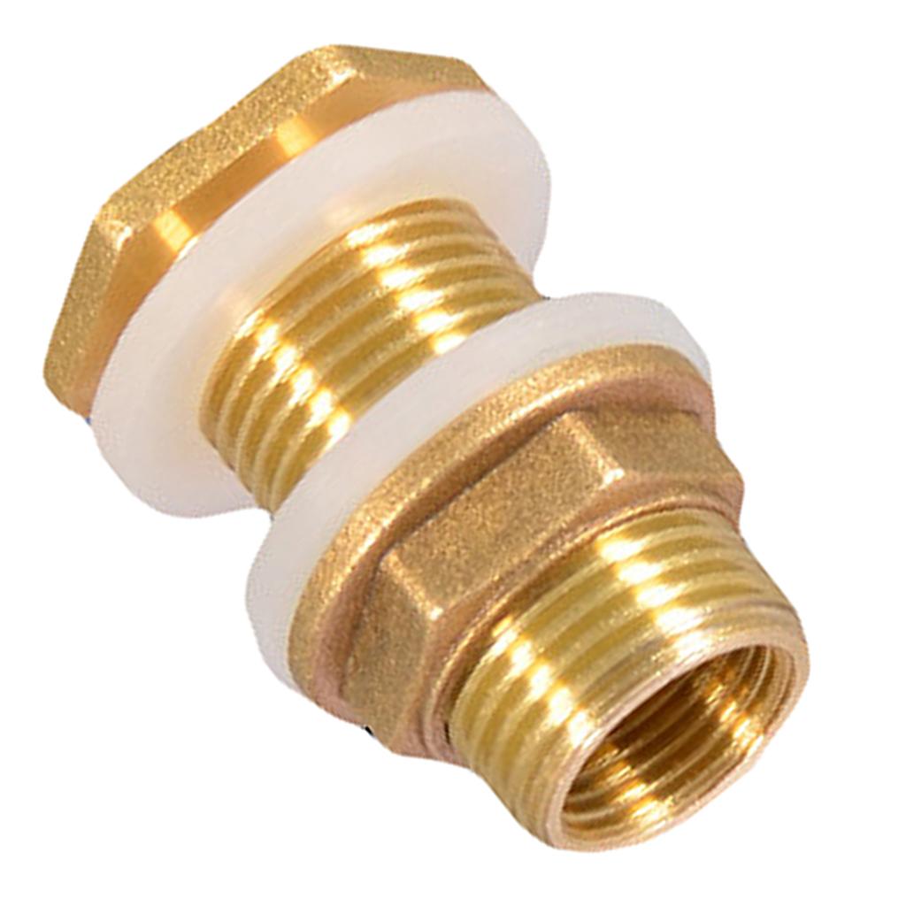 Solid Brass Water Tank Connector Garden Fittings M1/2'' M3/4'' M1'' DN15