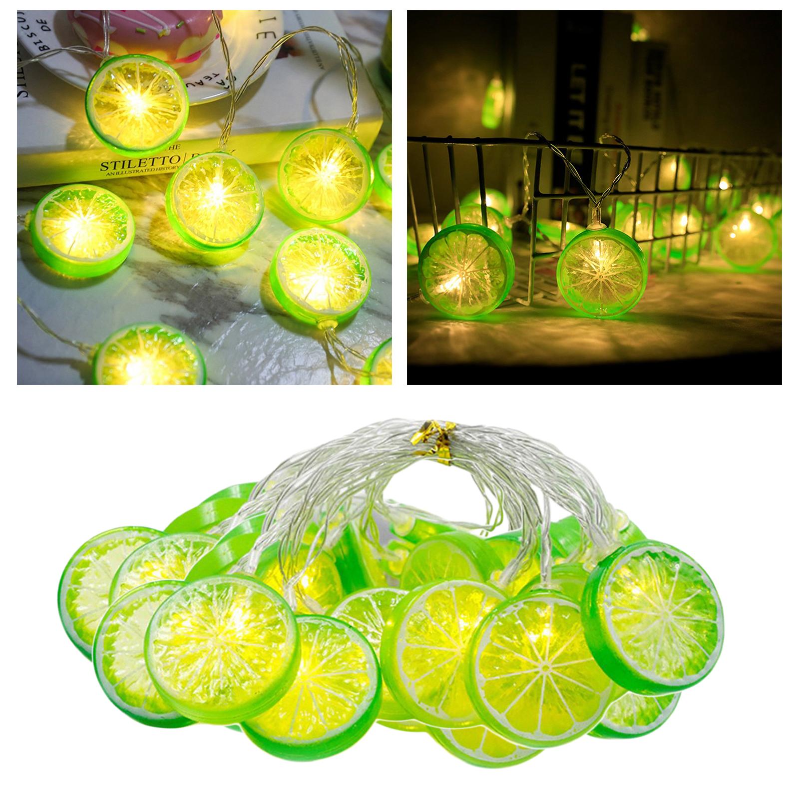 Light String Tree Pavilions Hanging Lamp Home Battery Powered Lime 300cm