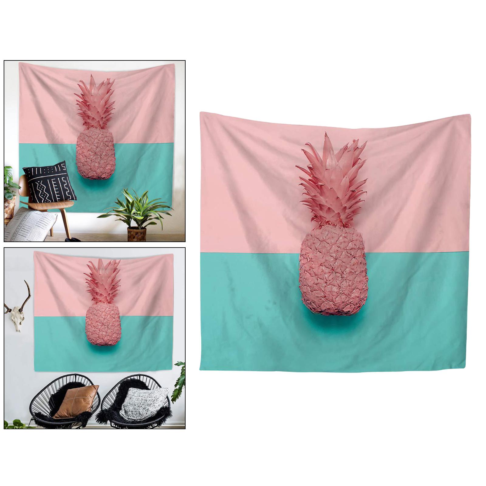 Pineapple Tapestry Fruit Tapestry Landscape Wall Hanging Green 150X130cm