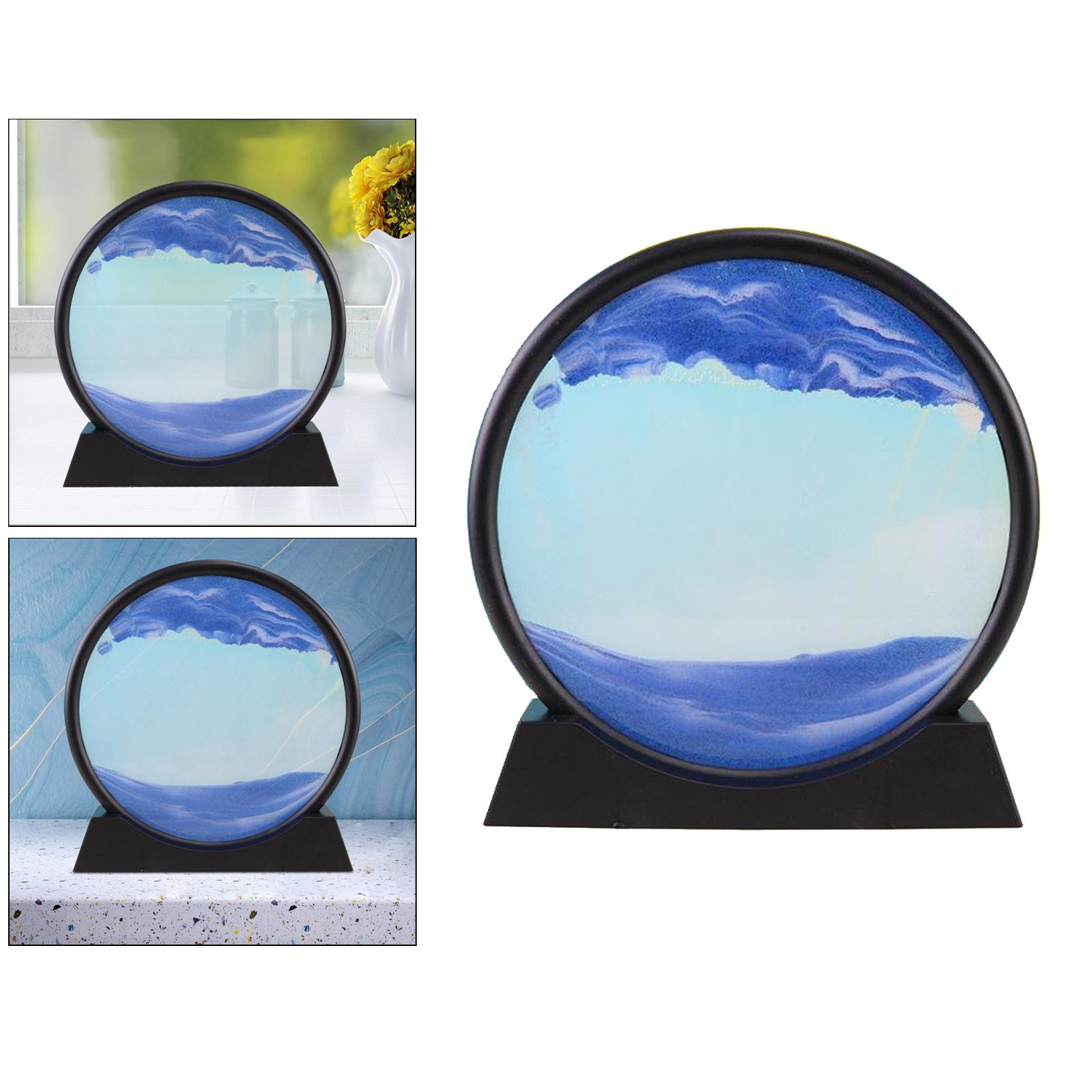 Moving Sands Art Picture Dynamic Sand Picture Sand-scape Blue