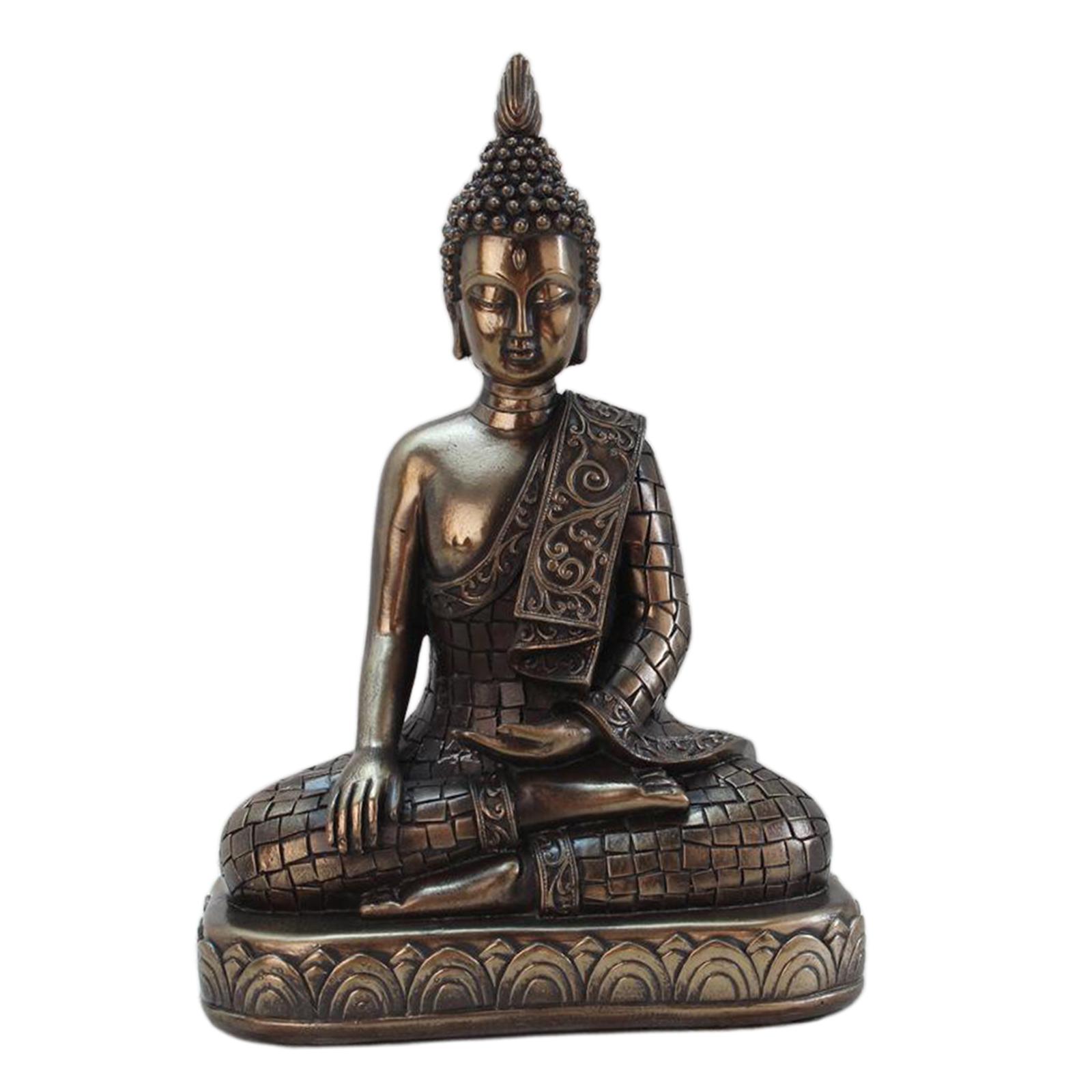 Resin Buddhism Shakyamuni Amitabha Buddha Statue Sculpture Figurines Bronze