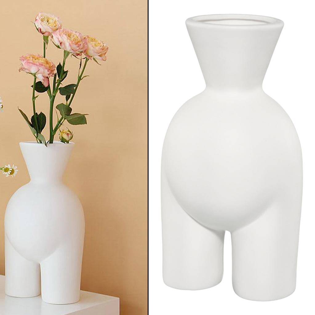 Creative Human Vase Ceramic Plant Pot Handmade Ornament Home Decor Style2