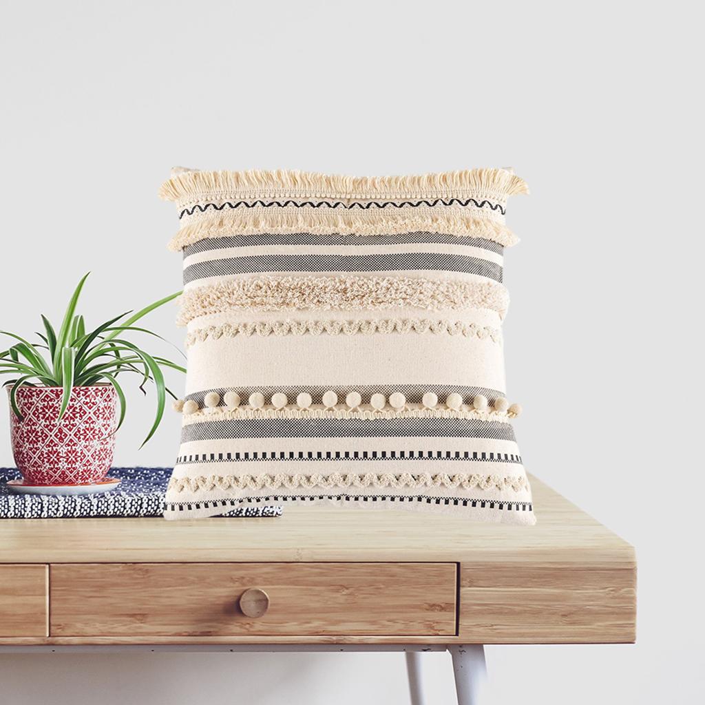 3xBoho Moroccan Throw Pillow Covers Sofa Bed Cushion Cases Square 45x45cm