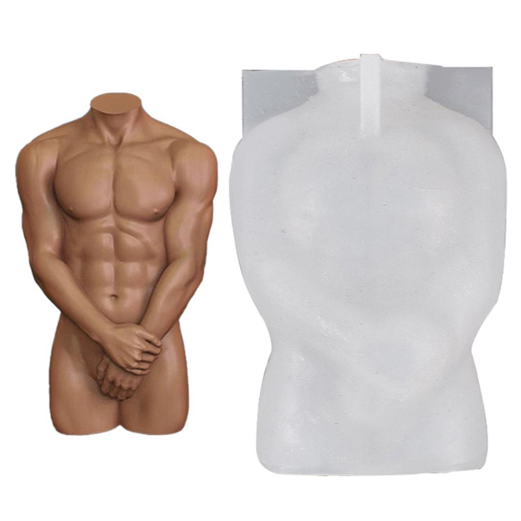 3D Human Body Art Model Silicone Resin Casting Mould 6.2x4x9.7cm