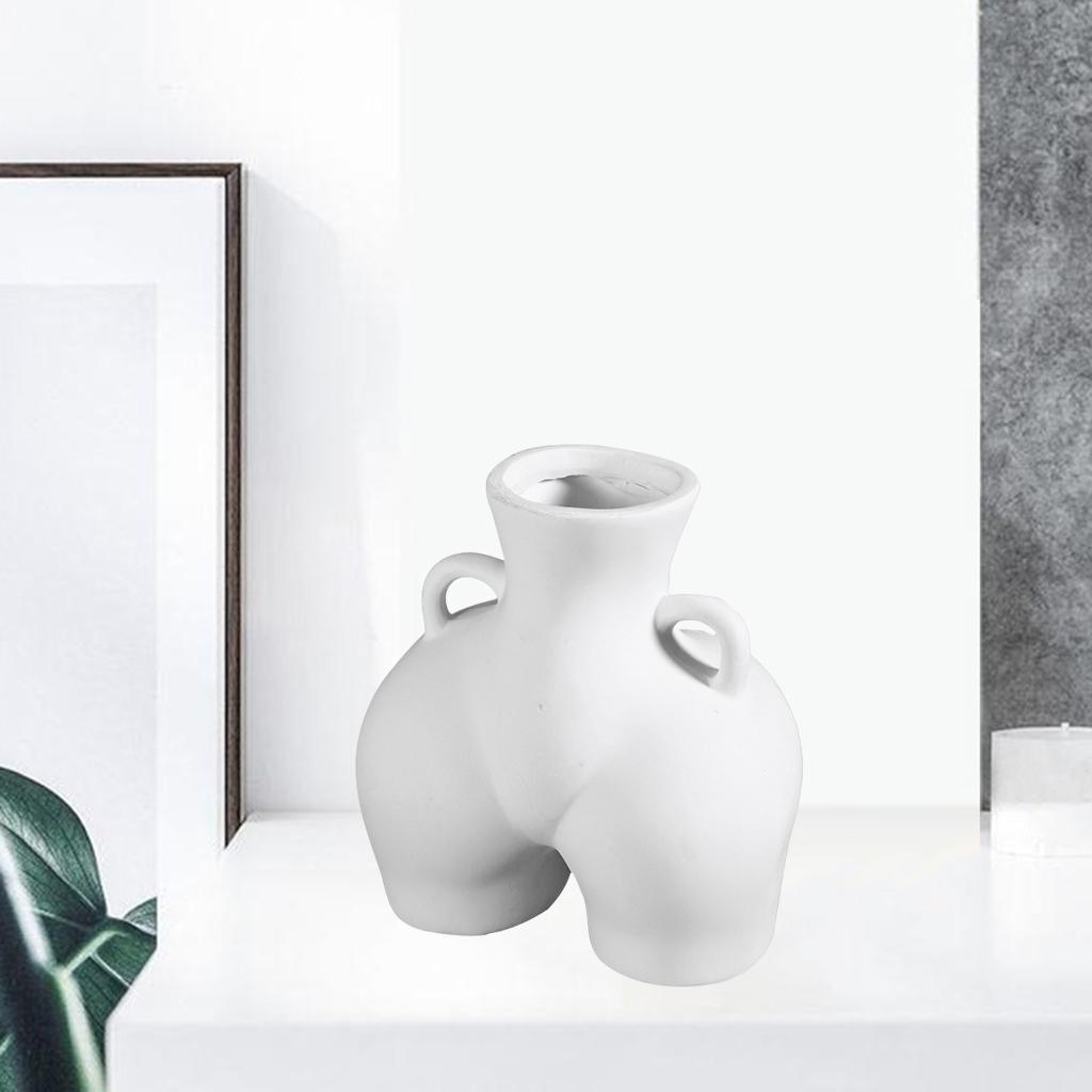 Human Body Shape Flower Vase Nordic Flower Pot Planter Wedding Home Decor white