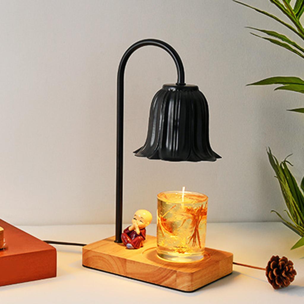 Electric Candle Warmer Wax Burner Melter Lamp Table Bedroom Yoga Black