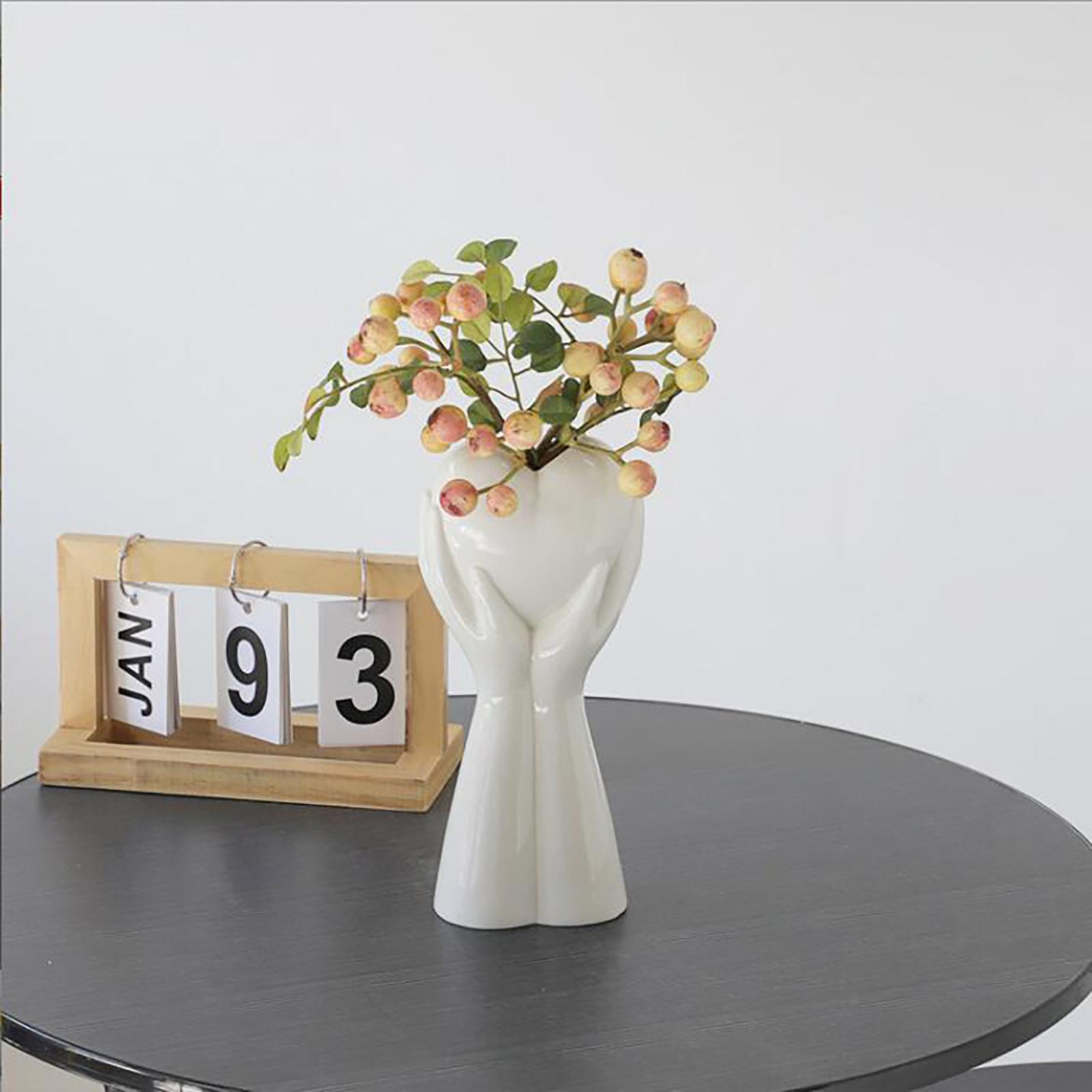 Modern Ceramic Vase Table Centerpieces Ornamnet Decorative Vases White