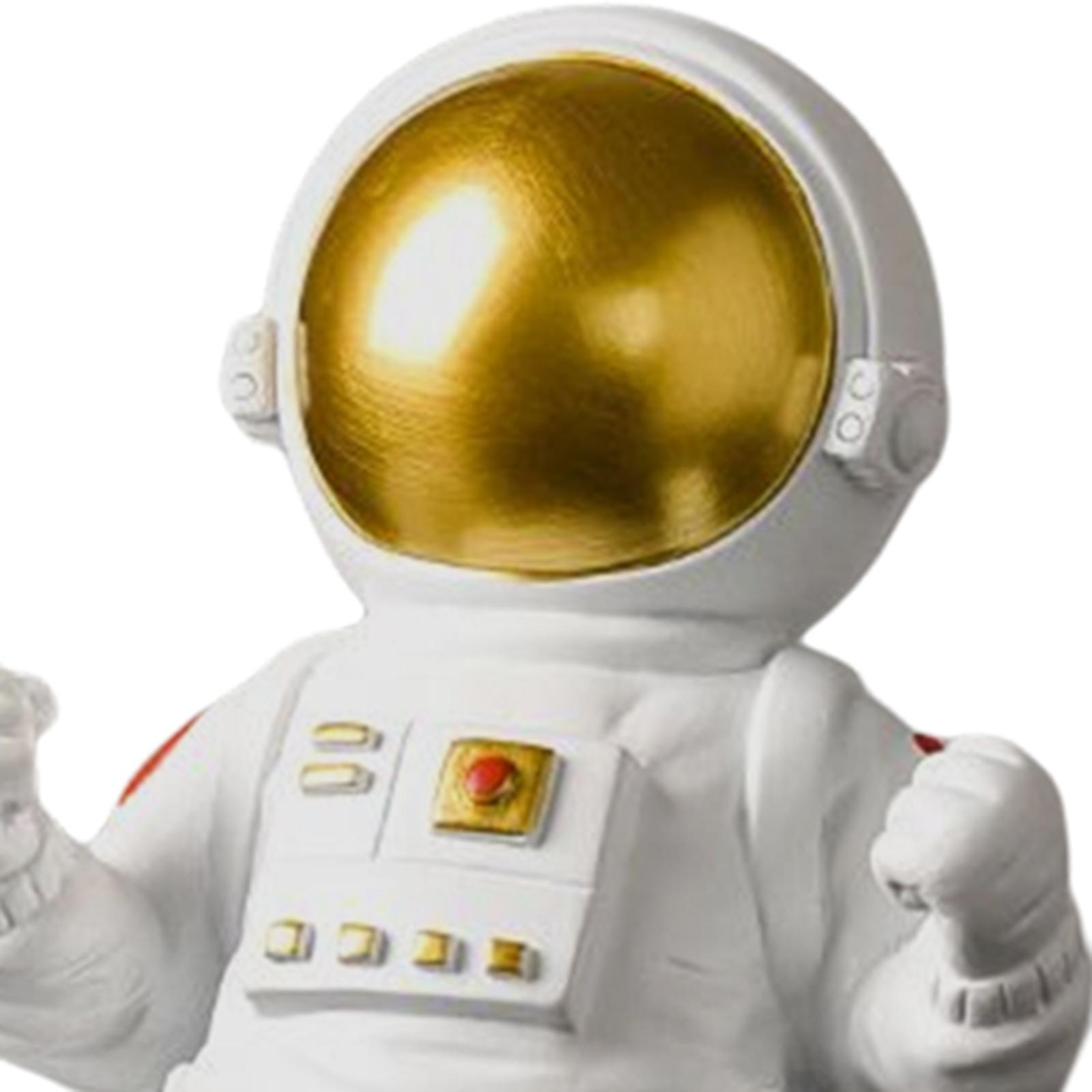 Astronaut Statue Resin Craft Figure Kids Gift Home Decor Spaceman Figurine 20.5x19x11CM