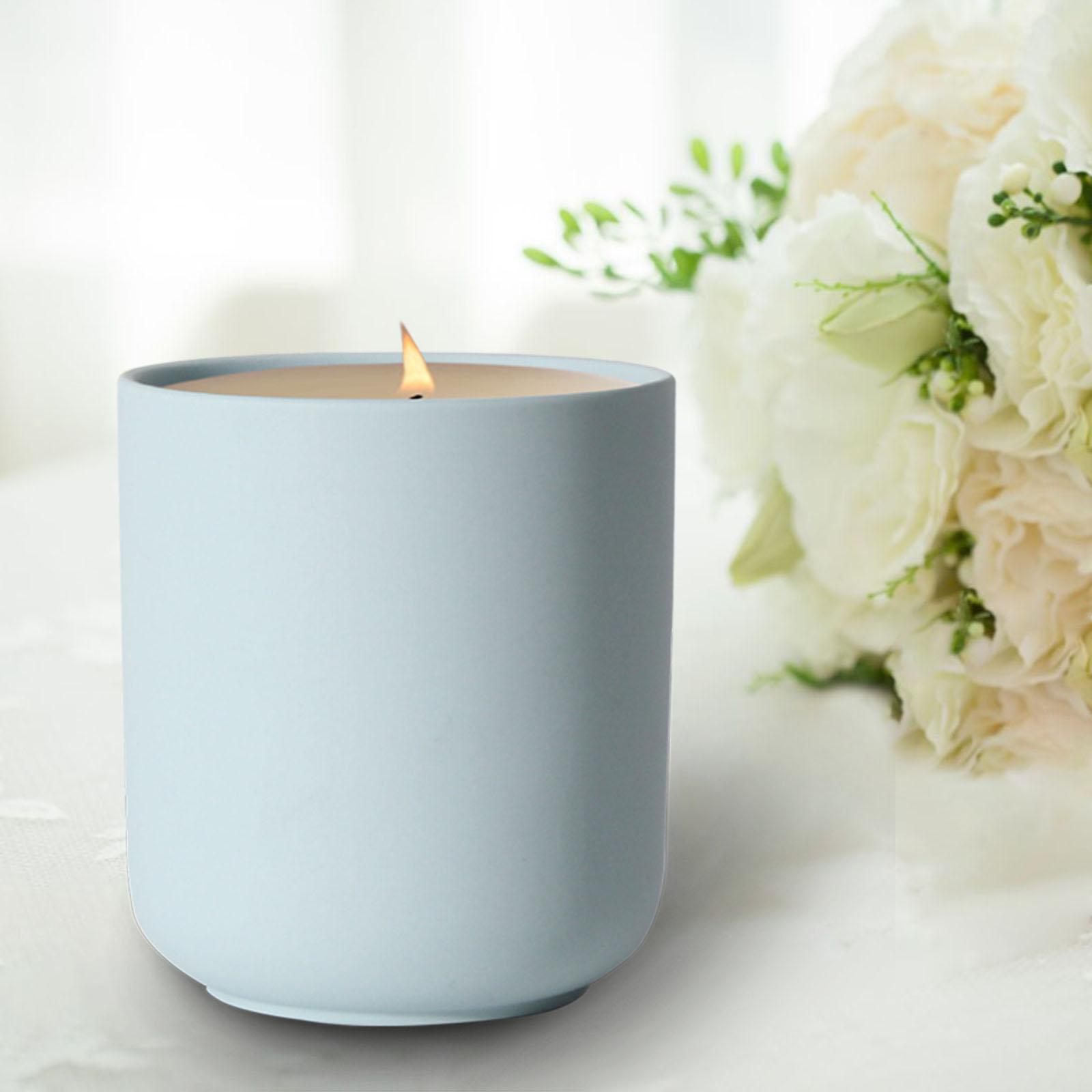 Ceramic Candle Holder Candlestick Candleholder Tealight Pot Blue