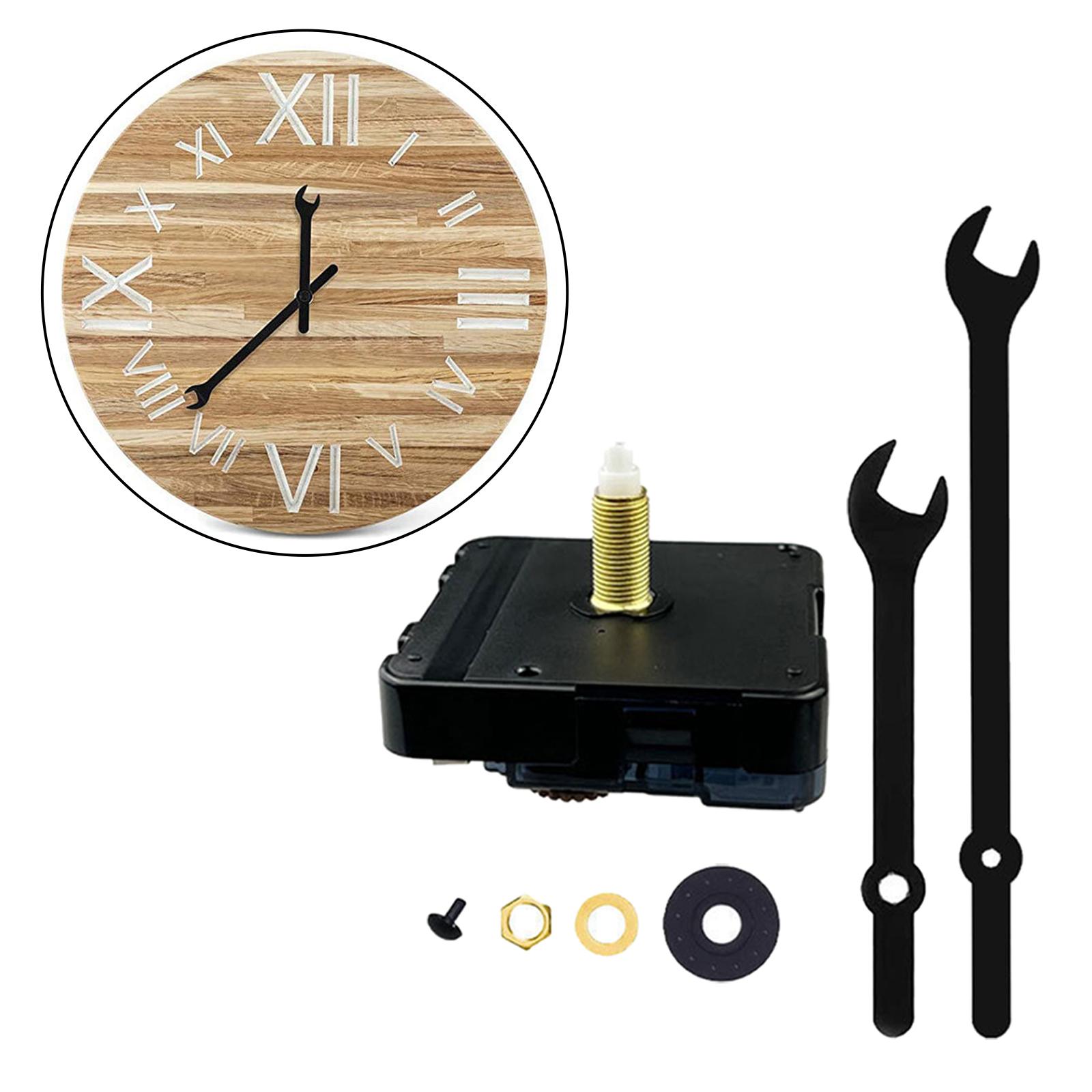 Wall Clock Movement Mechanism High Torque Kit for DIY Replacement Parts 31mm Shaft No S Hand