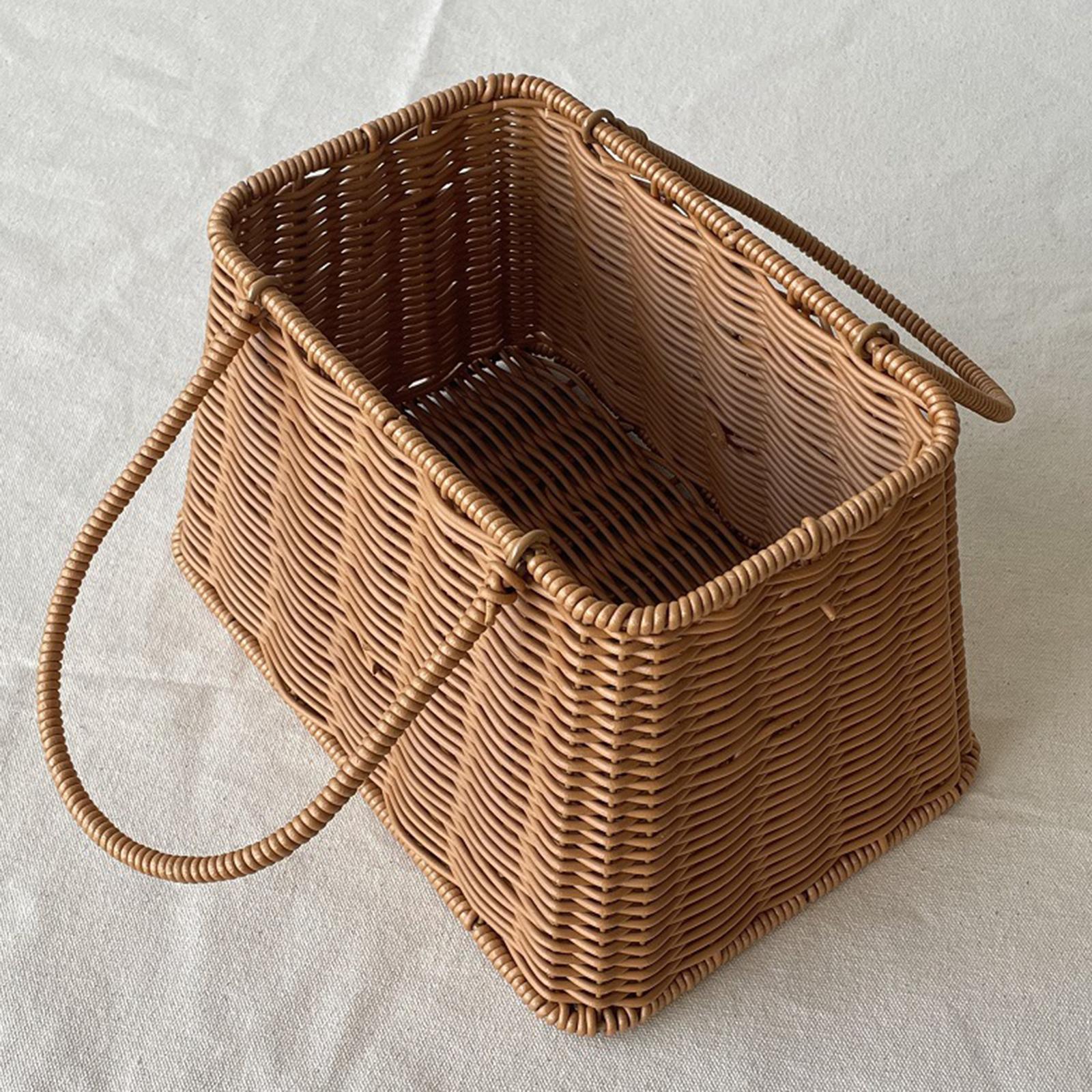 Woven Flower Basket Sundries Organizer Multifunctional for Bedroom Wedding