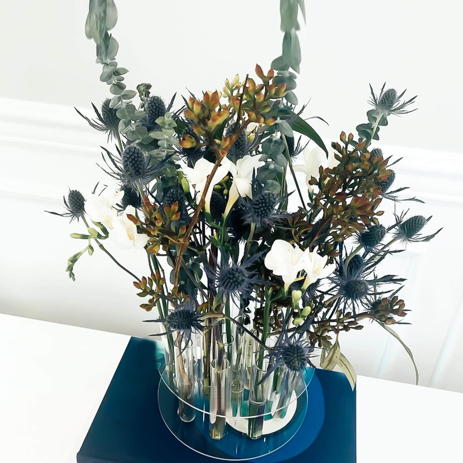 Hydroponic Plant Holder Centerpiece Flower Vase for Home Living Room Desktop