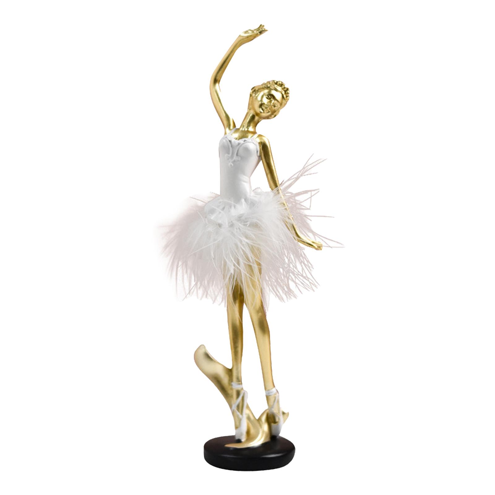 Ballerina Statue Creative Ballet Dancer Sculpture Table Centerpieces Artwork Style B