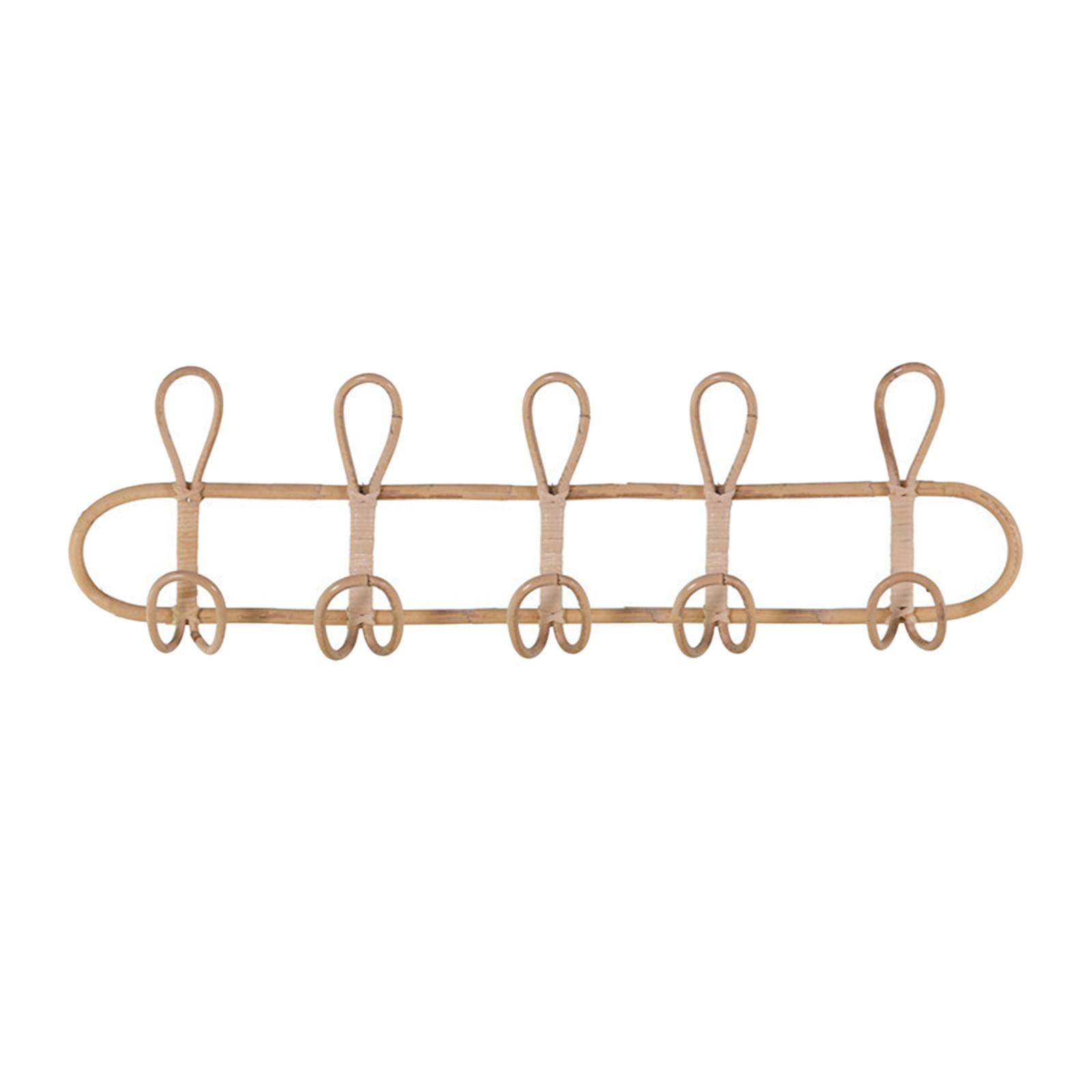 Wall Mounted Coat Rack 5 Hooks