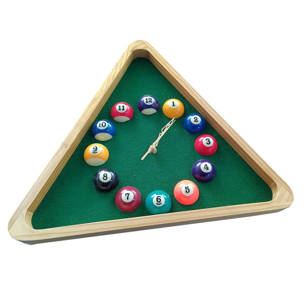 Pool Ball Triangle Wall Clock
