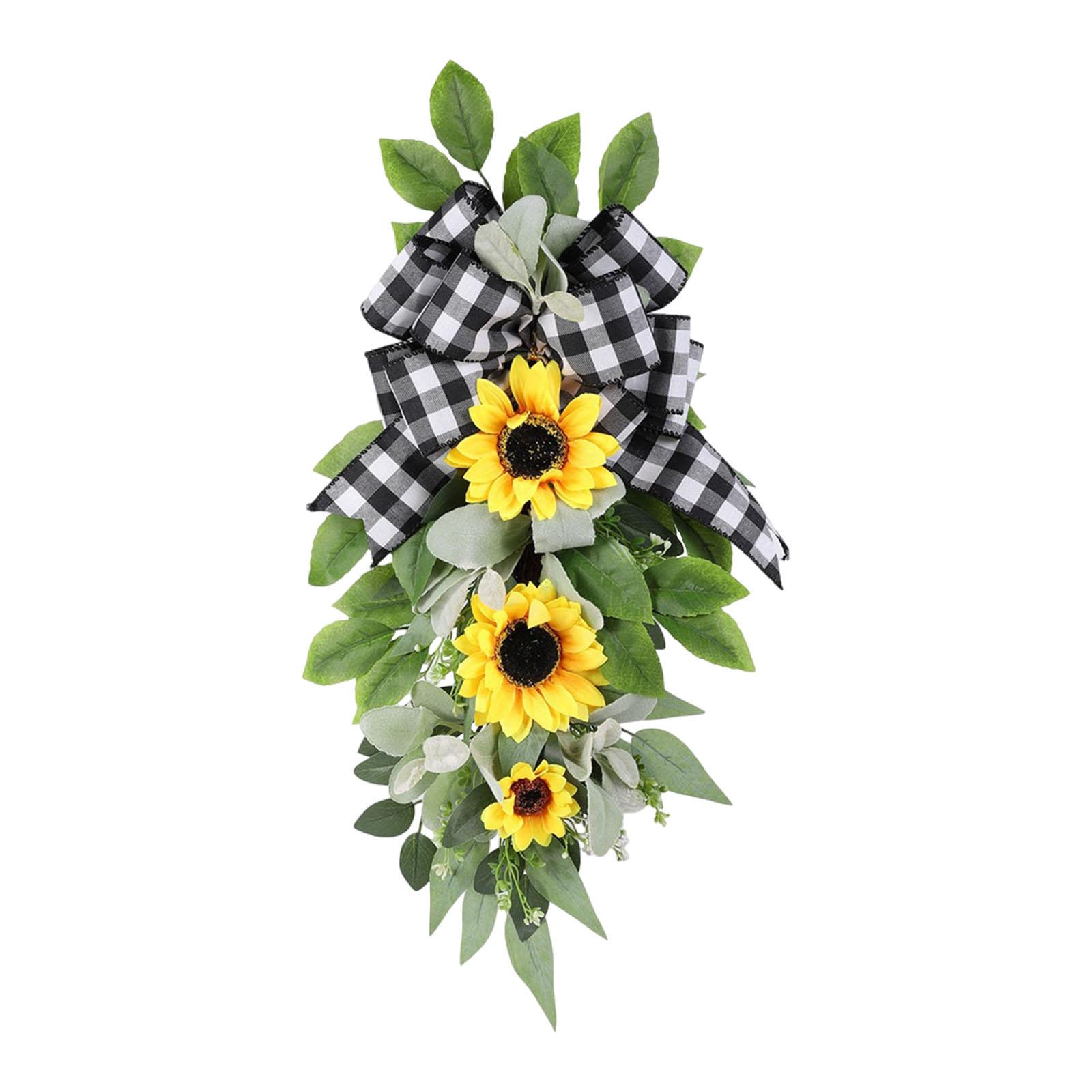 Sunflower Teardrop Swag
