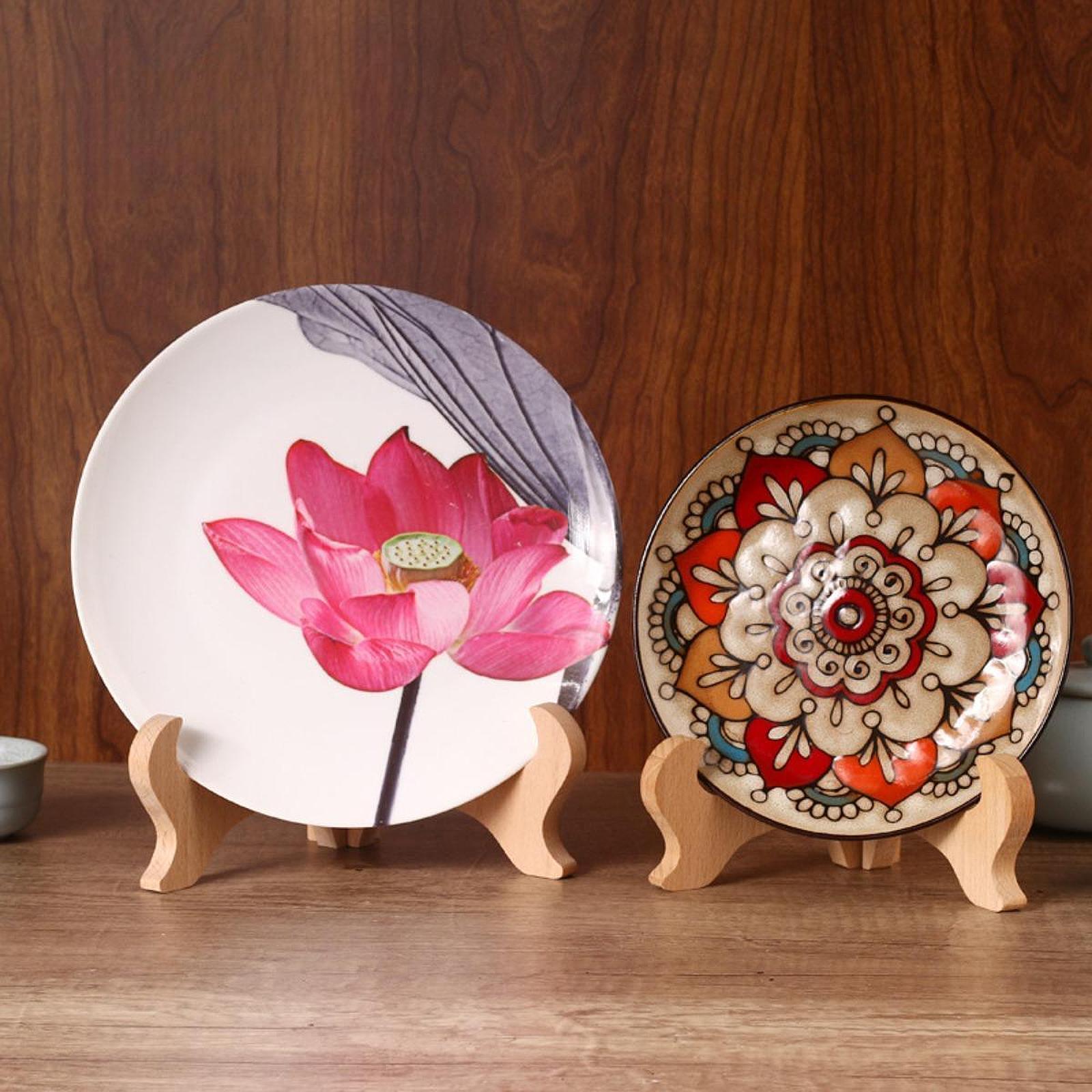 Wooden Easels Weddings Collection Birthdays Office Photo Plate Stand Display 8inch