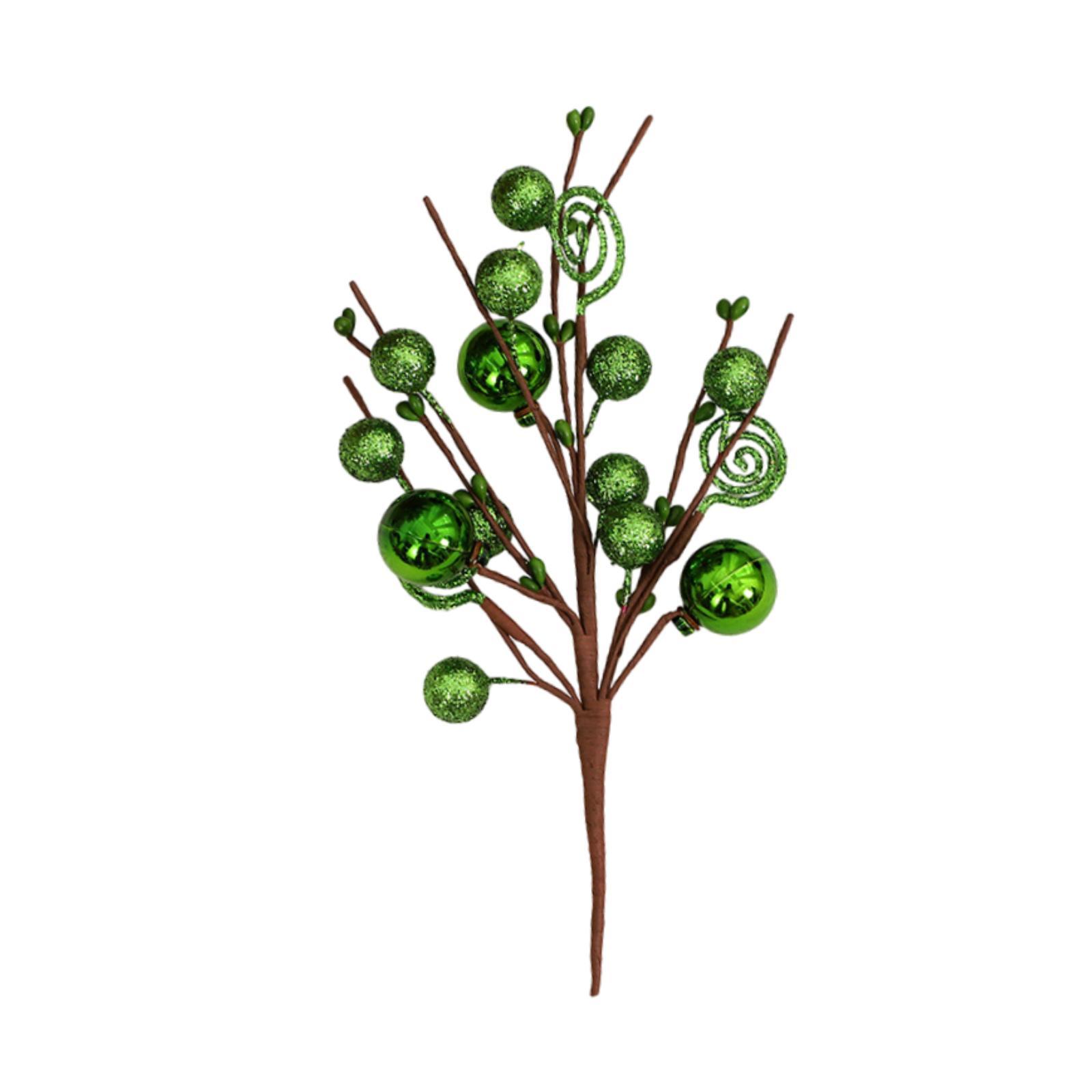 Christmas Ball Picks Green