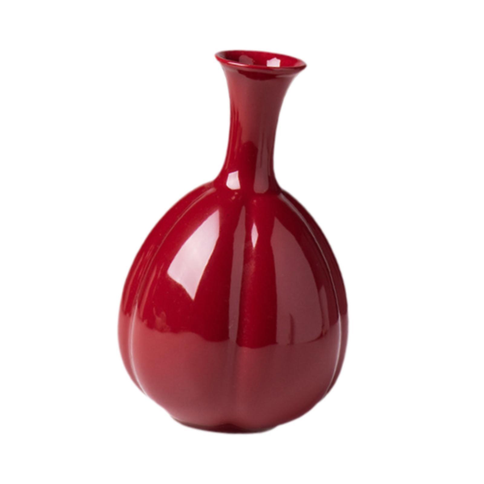 Ceramic Red Vase