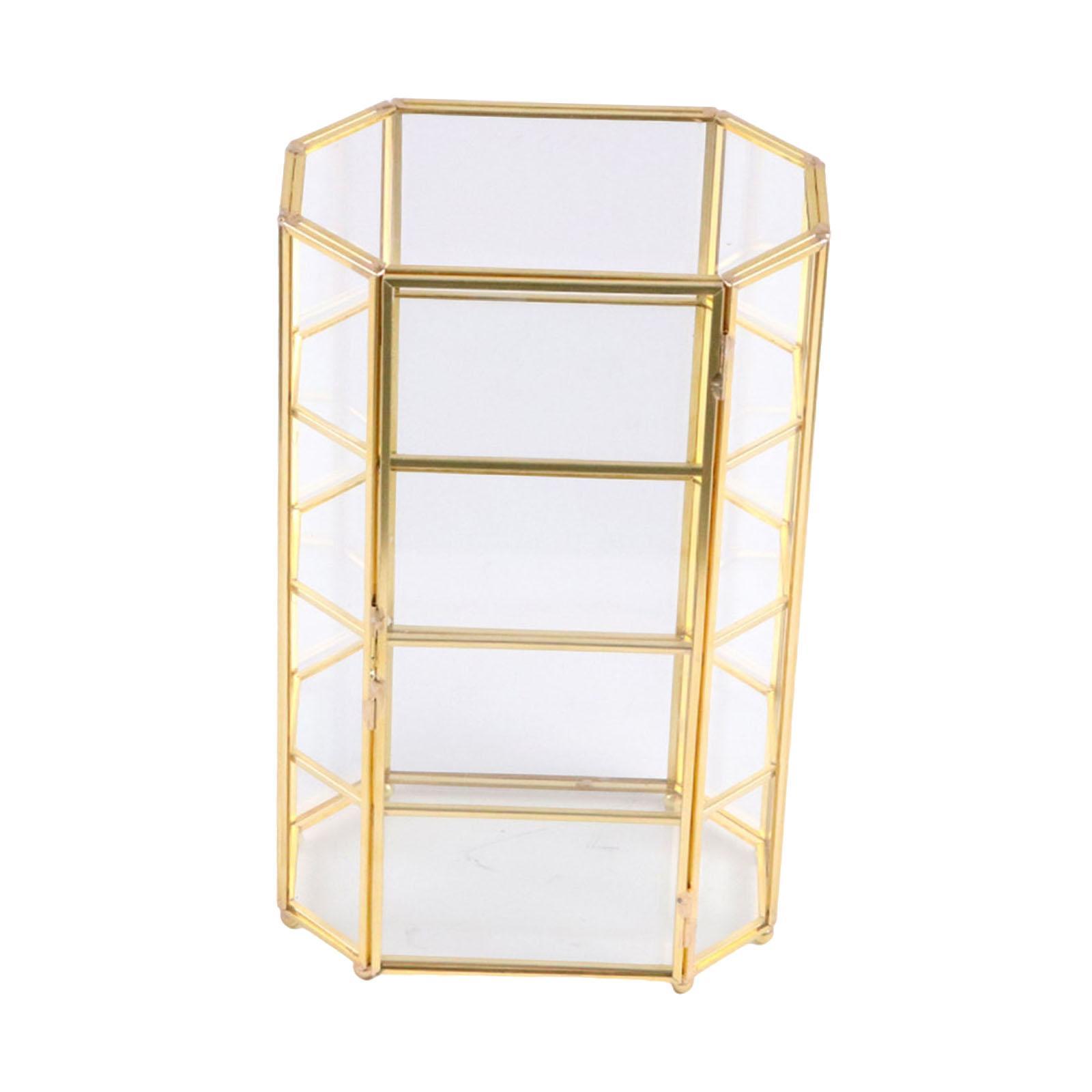 Glass Jewelry Box Novelty Clear Gift Trinket Box Organizer for Rings Earring