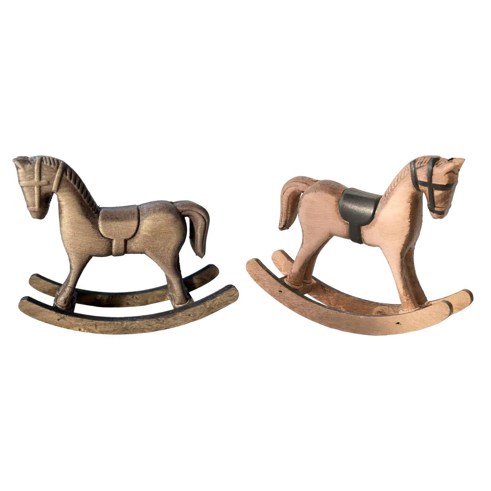 Wooden Rocking Horse Decor