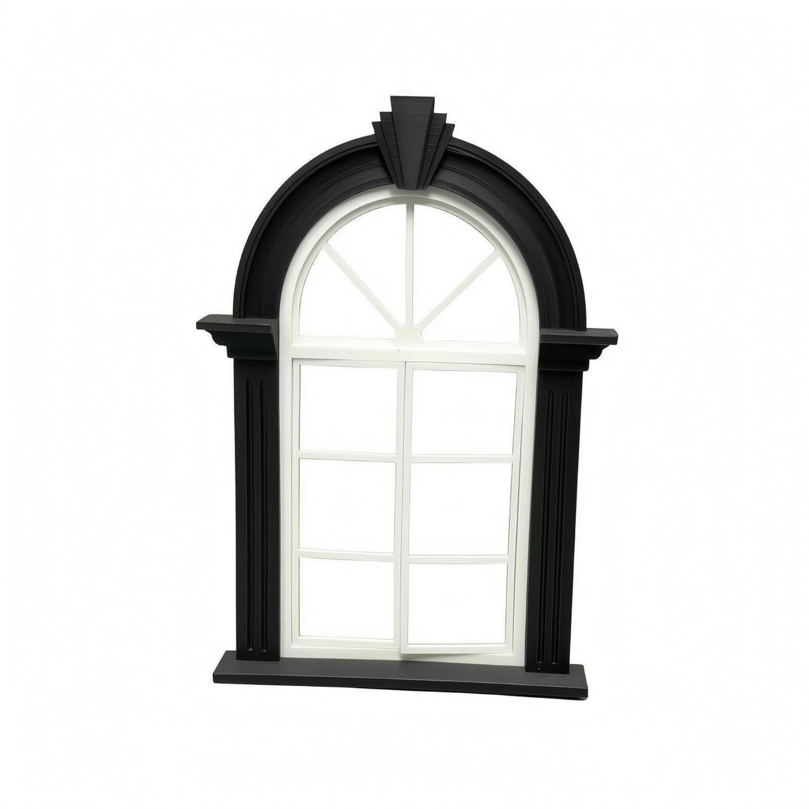 Miniature Lattice Window Black-White Grid