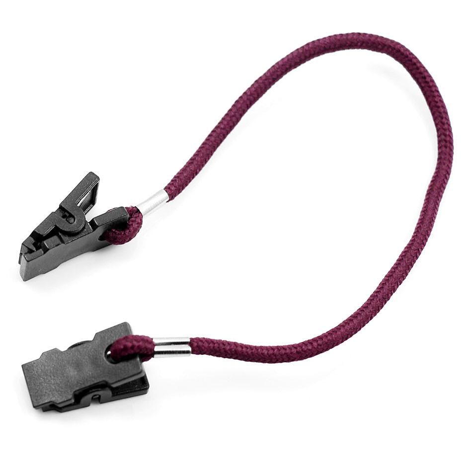 Outdoor Hat Scarf Wind Clip Lanyard Rope Cord - Wine Red