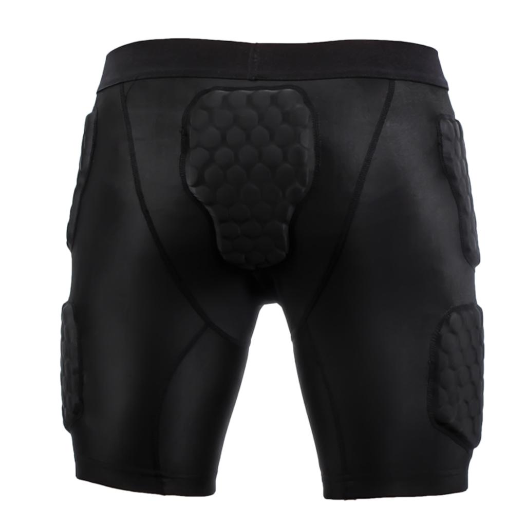 Anti-Crash Baseball Break Through Slider Padded Compression Shorts M Black