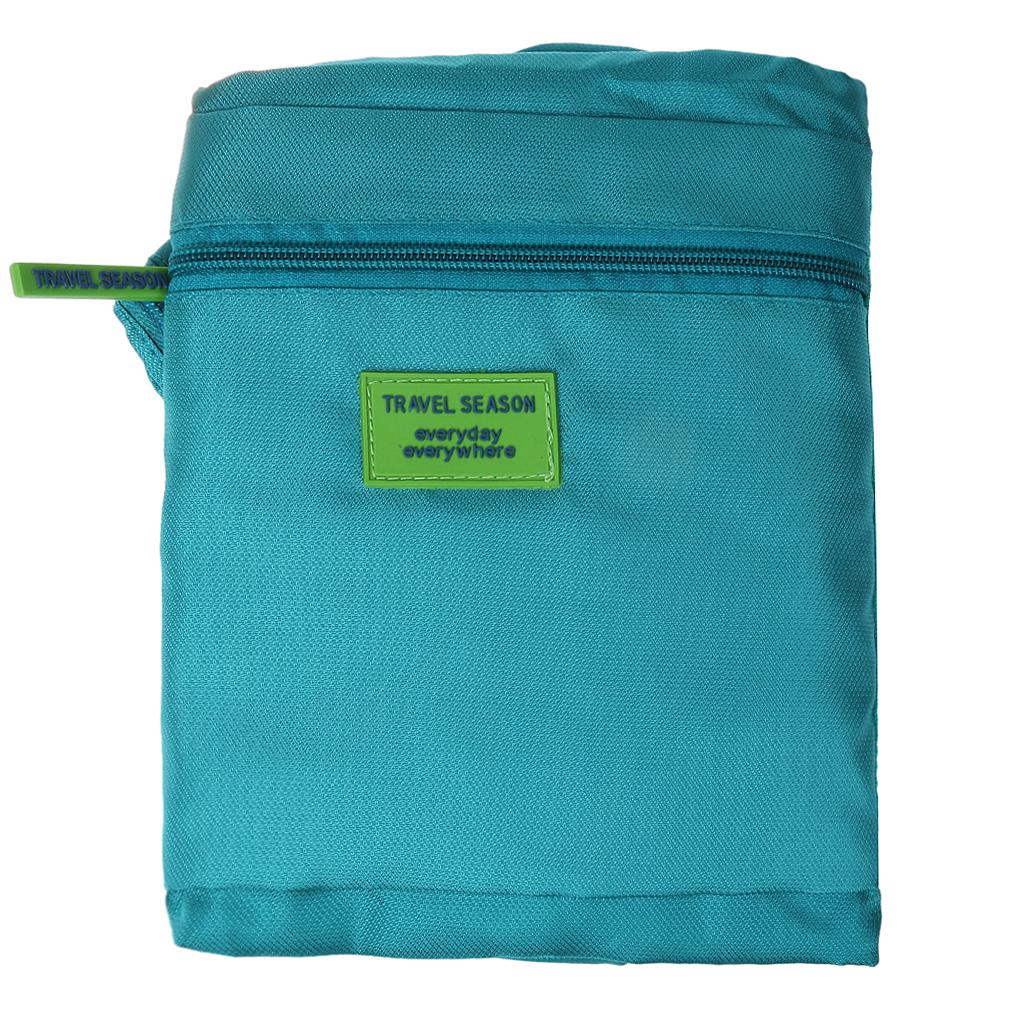 Waterproof Travel Storage Bag Organizer Pouch Folding Shoulder Bag Green