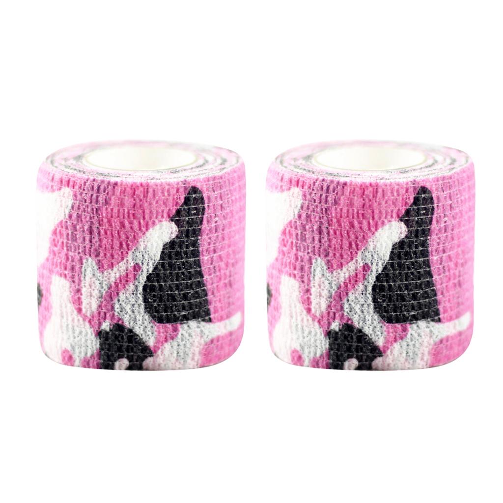 2 Pieces Self-adhesive Wrist Ankle Joints Wrap Bandage Tape Rose Camo