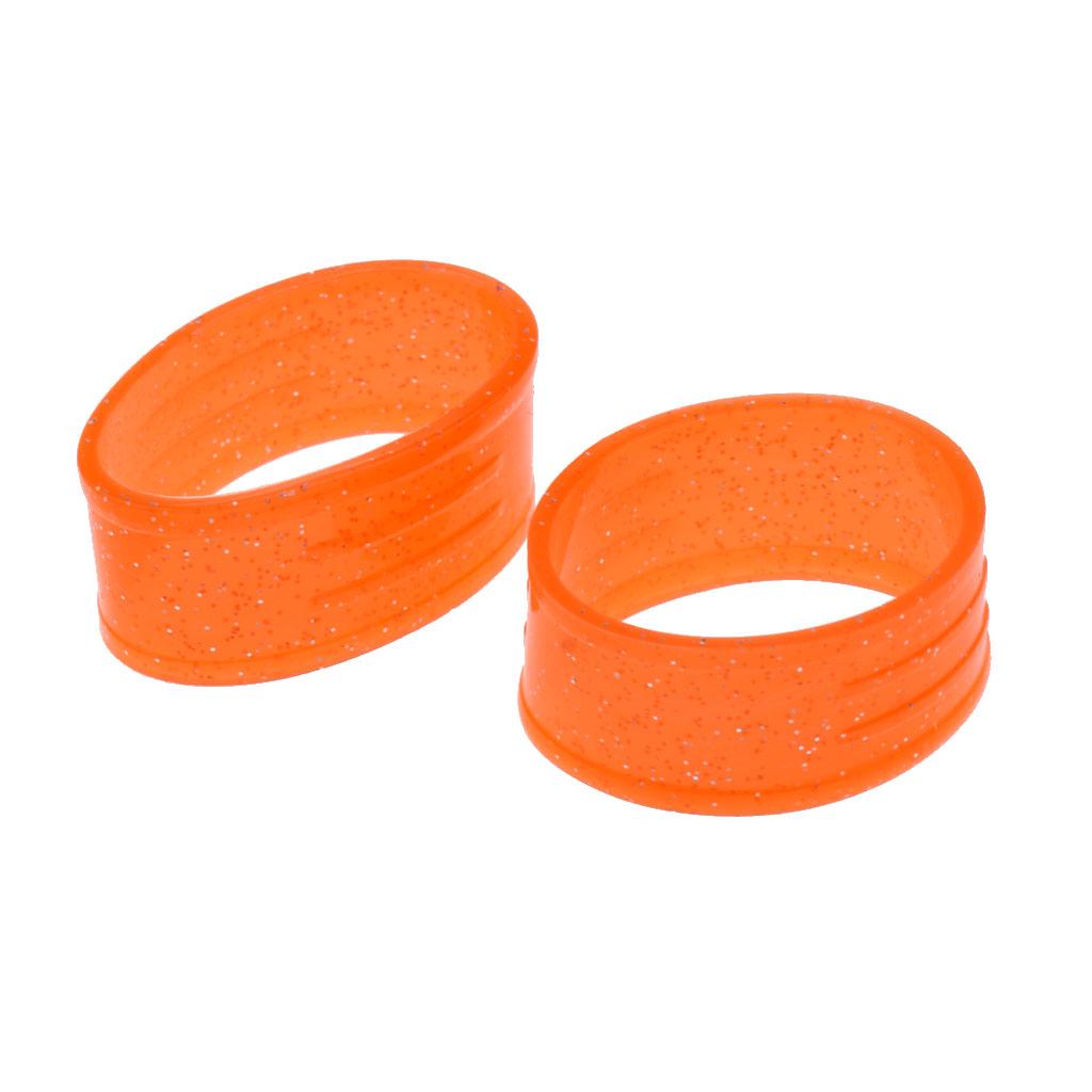 2Pc 7Colors Racket Handle Rubber Ring Tennis Racquet Band Overgrip