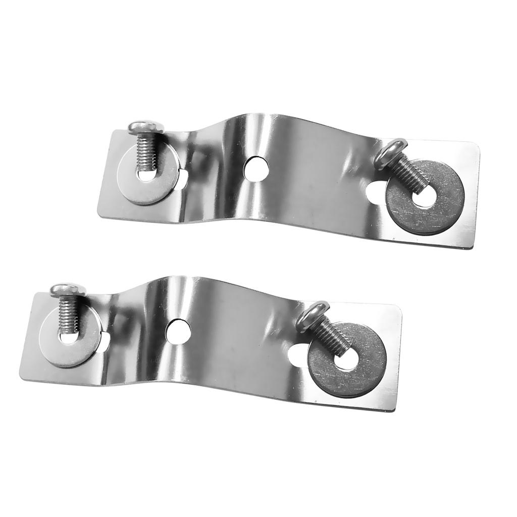 2Pcs Universal Stainless Steel Kayak Canoe Motor Mounting Bracket Mount Plate