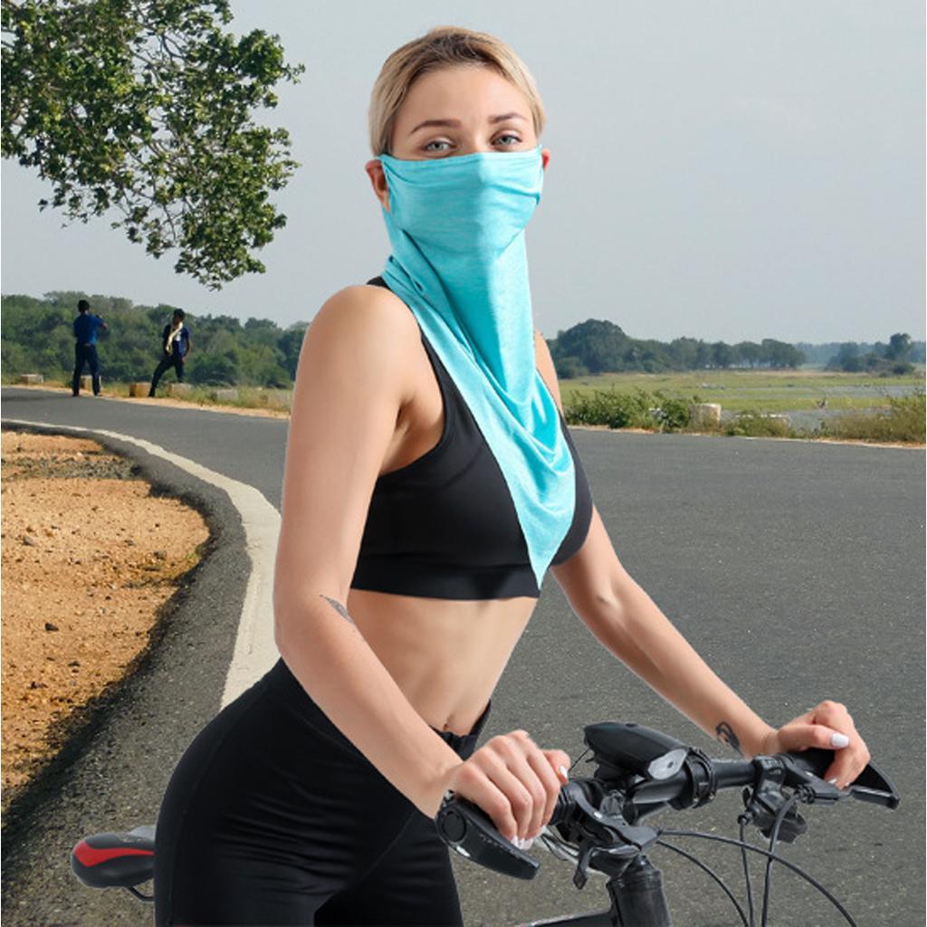 Bandana Head Face Mask Fishing Headwear Seamless Neck Tube Scarf Green