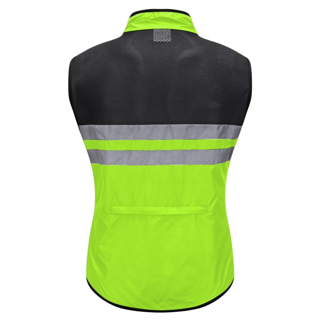 Polyester Sleeveless Cycling Vest Cycling Vest Windproof Jersey Green XXXL