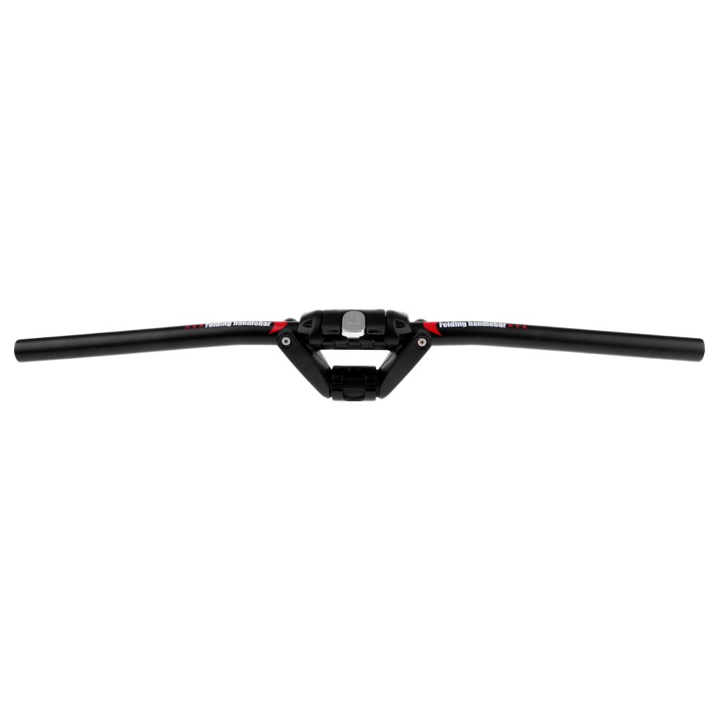 MTB BMX Bike Folding Handlebar Fixie Folding Bicycle Handle Bar Black Red