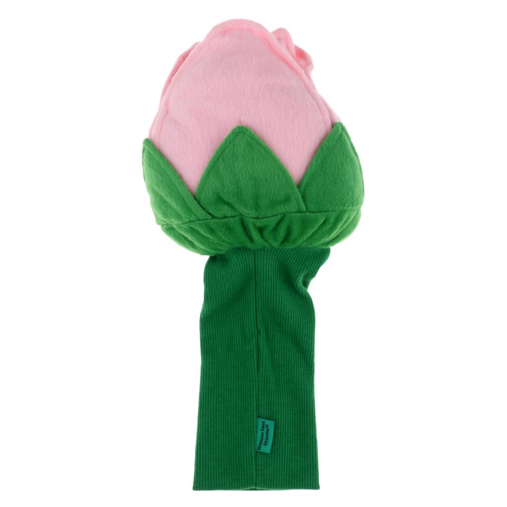 Novelty Rose Flower Universal Sports Golf Wood Driver Head Cover Headcover 