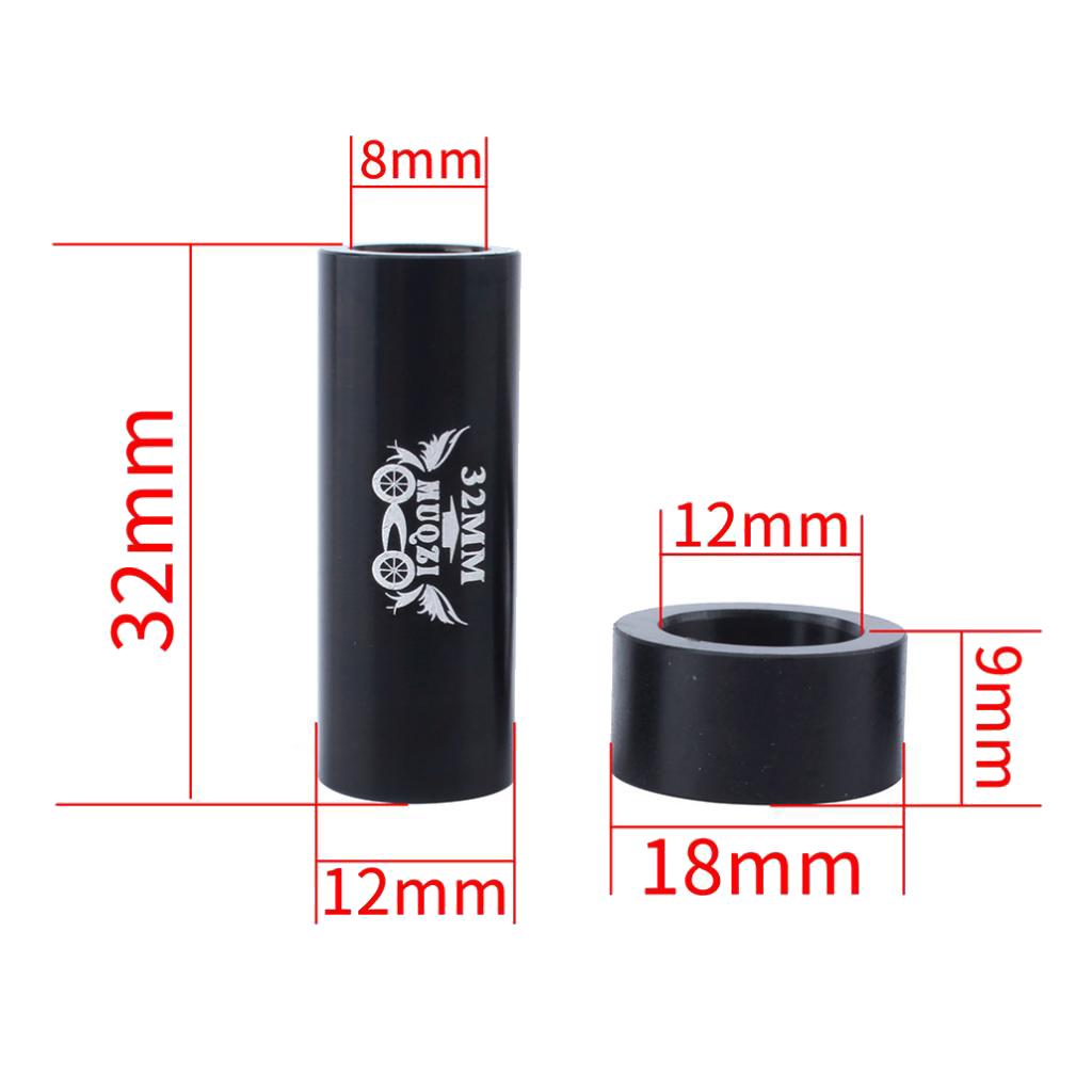 2xAluminium Alloy Mountain Bicycle Shock Absorber Bushing Rear Suspension 32mm