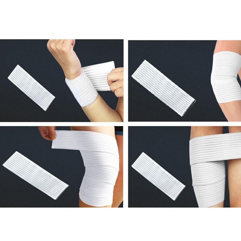 Elastic Bandage Sport Brace Wrap Training Equipment Accessories White 200cm