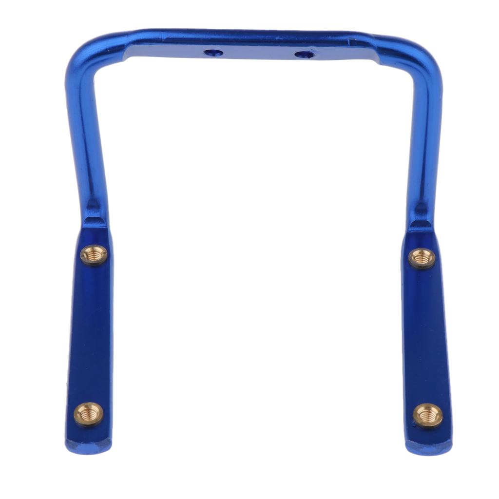 Double Rack Water Bottle Cage Holder Bicycle Seat Post Saddle Rack Blue