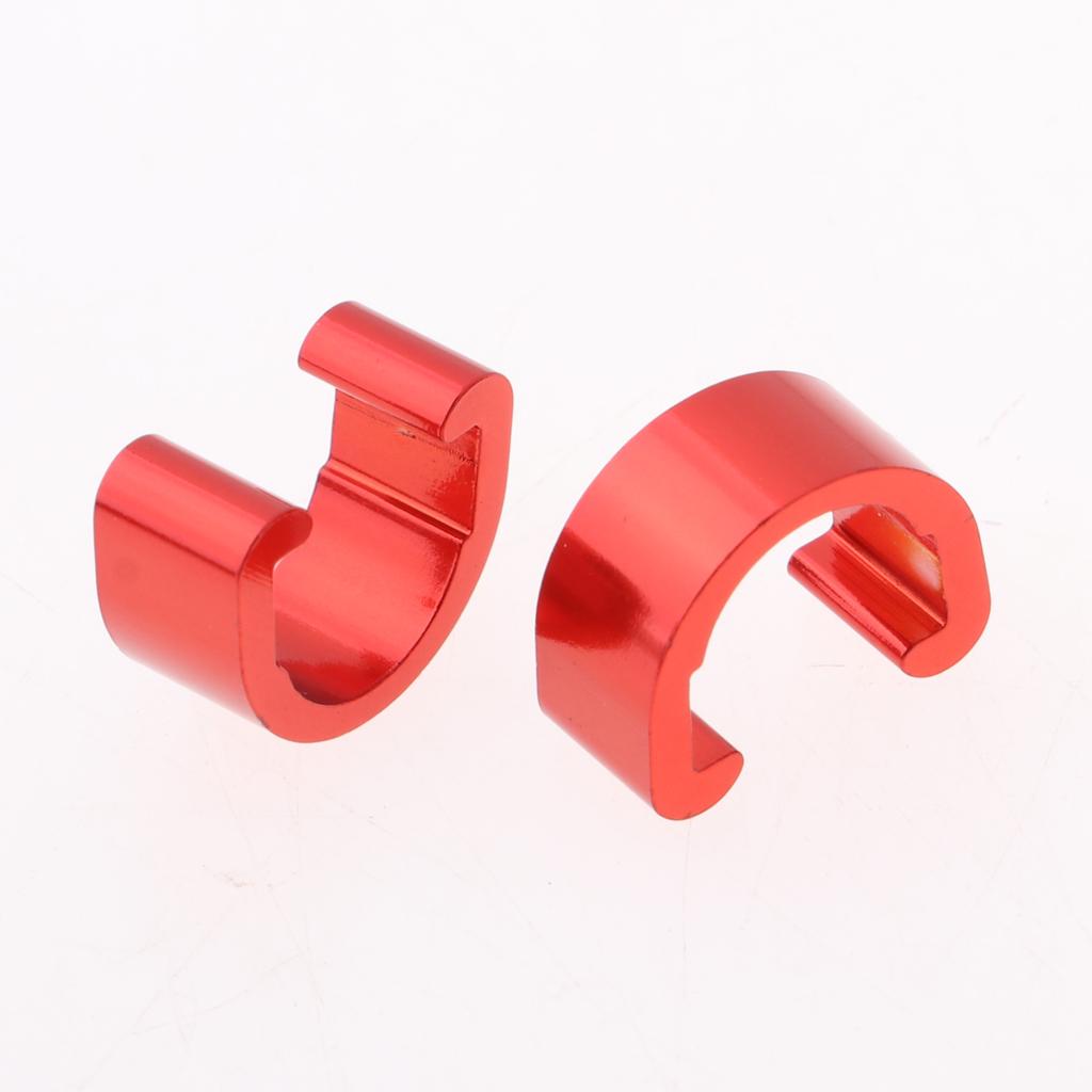 10Pcs Cycling Bike Cable C-Clips Buckles Housing Hose Guides Ties Red