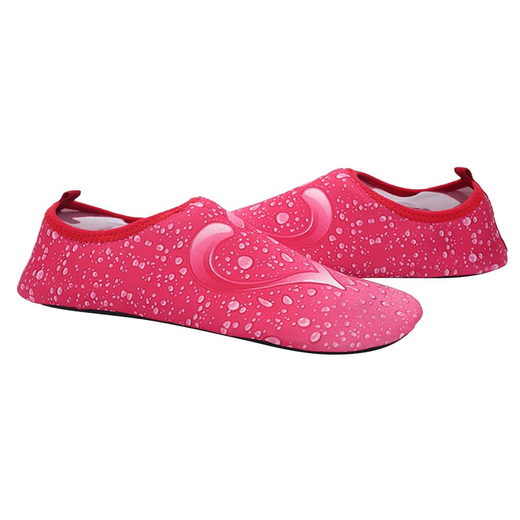 Unisex Non-slip Water Shoes for Swimming Diving Yoga Fitness Pink 39 40