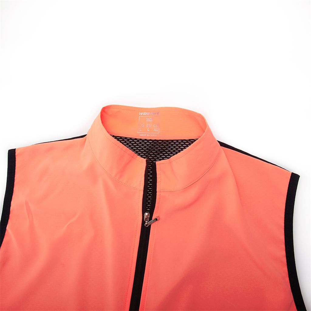 Men Summer Cycling Jersey Runing Sleeveless Breathable Reflective Vest M