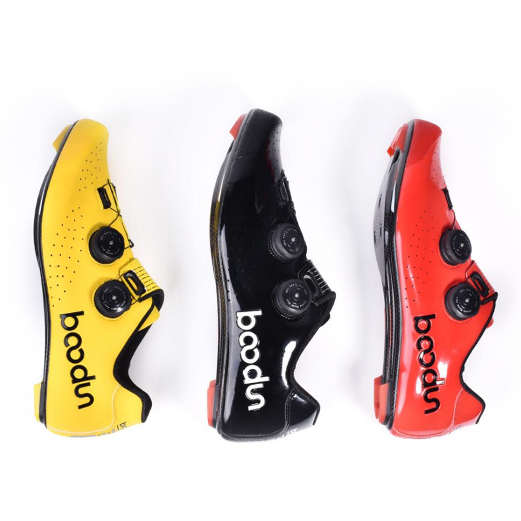 Road Cycling Shoes Bike Bicycle Racing Shoe Quick Lace Sneaker Black 40