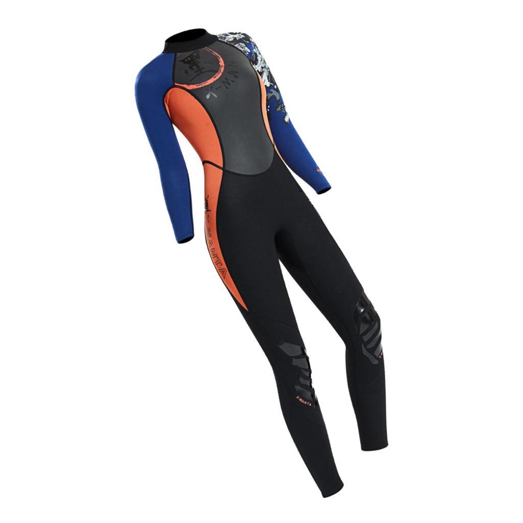 Women 1.5mm Diving Wetsuit Long Sleeve Wet Suit Jumpsuit Fullsuit  M