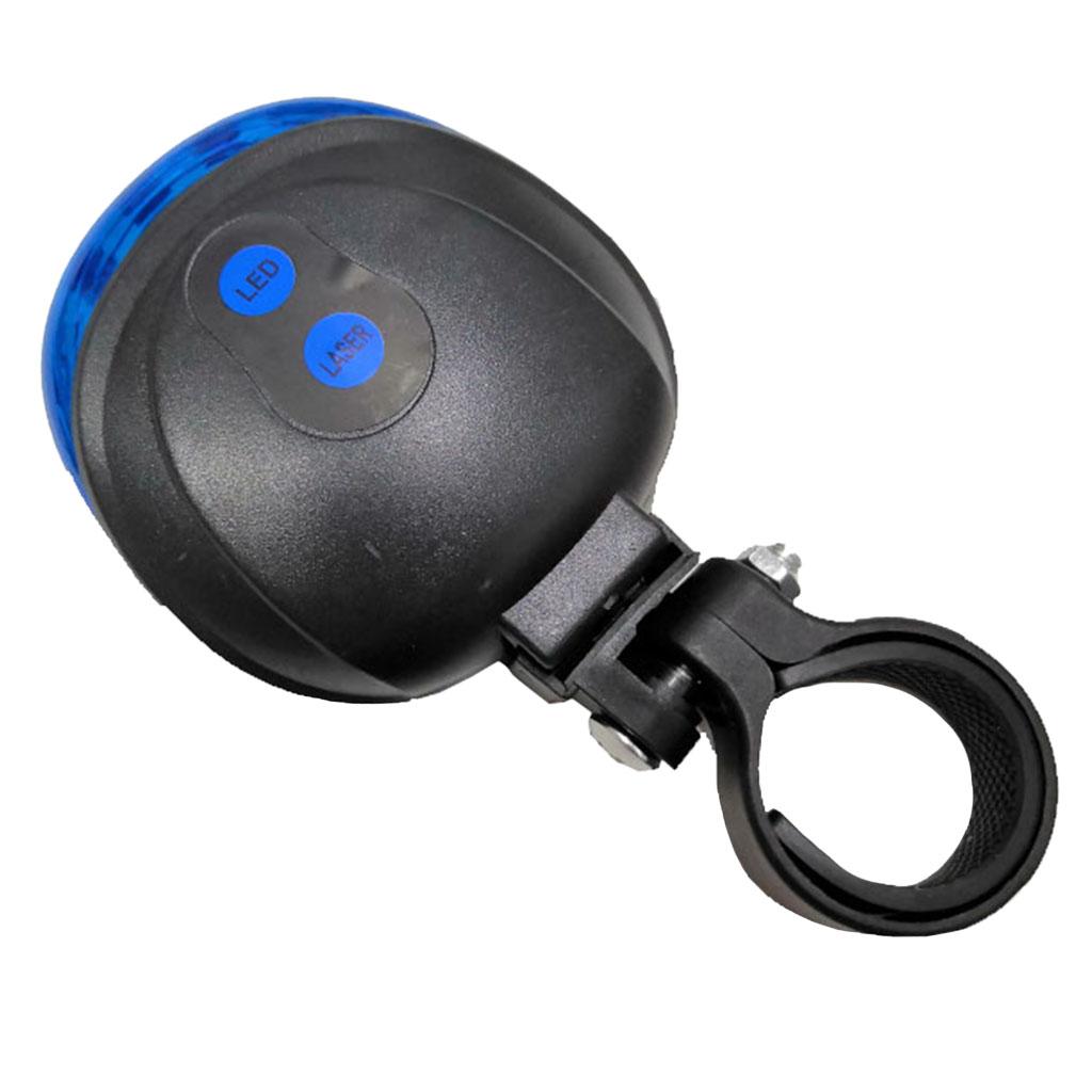 Bike Rear Taillight Cycling Seatpost Lamp Torch Laser Warning Light 2Pcs