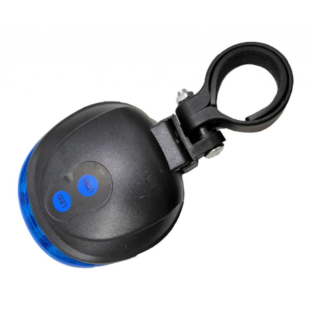 Bike Rear Taillight Cycling Seatpost Lamp Torch Laser Warning Light Blue