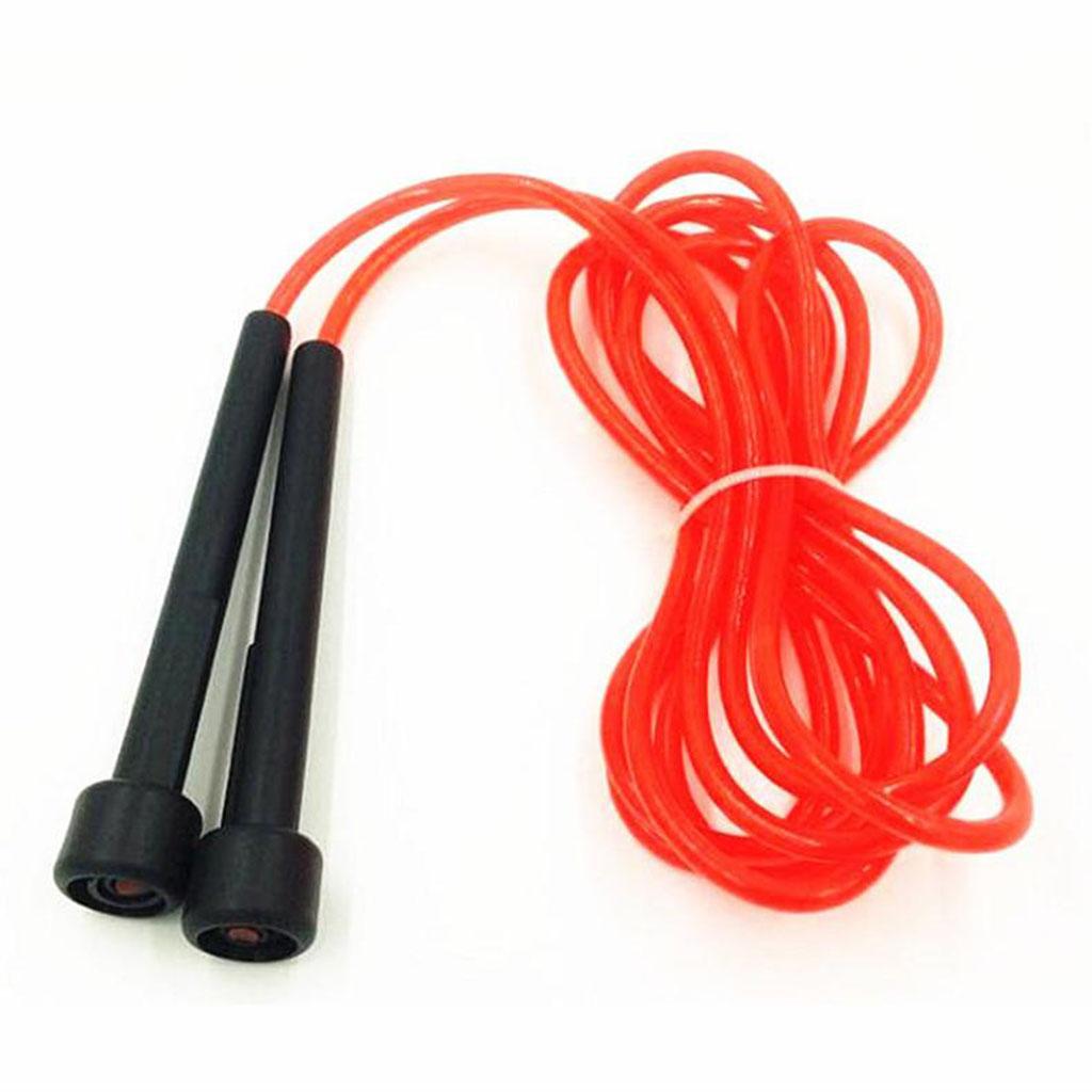 Speed Skipping Jump Rope Fitness Gym Exercise Equipment Tool Adjustable Red