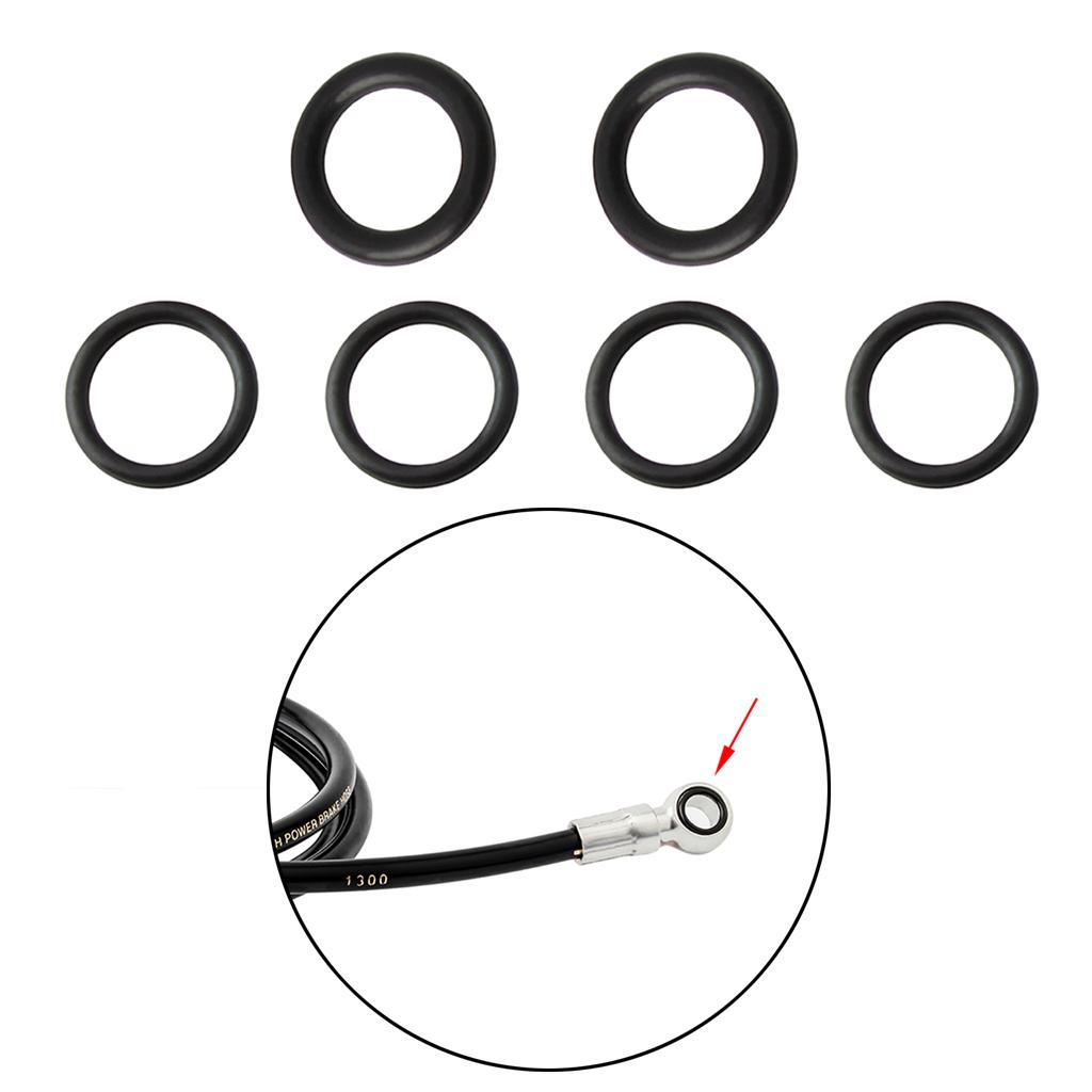 Bike Brake Oil Tube Seal Ring O-rings Gasket High Temperature Resistance